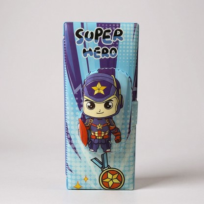 BIGMAN Captain America 3D Super Hero Double Sided Pencil Box