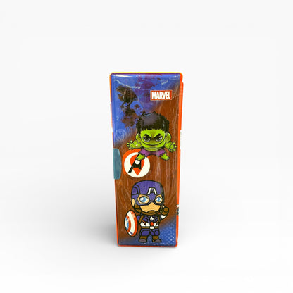 BIGMAN 3D Marvel Captain America Sponge Pencil Box Double-Sided with Sharpener