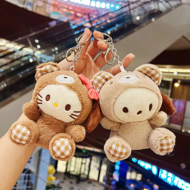 BIGMAN Love Teddy Plush Soft Keychain