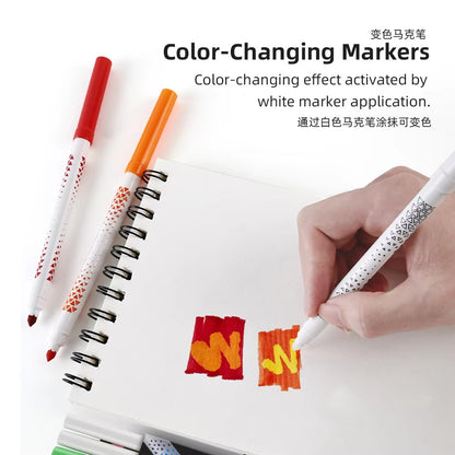 BIGMAN Macaron Magicos Color Changing Marker Set Of 12