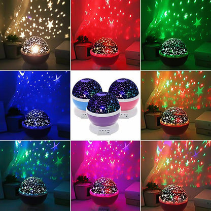 BIGMAN Starry Projector Lamp LED Night Light for Kids Bedroom