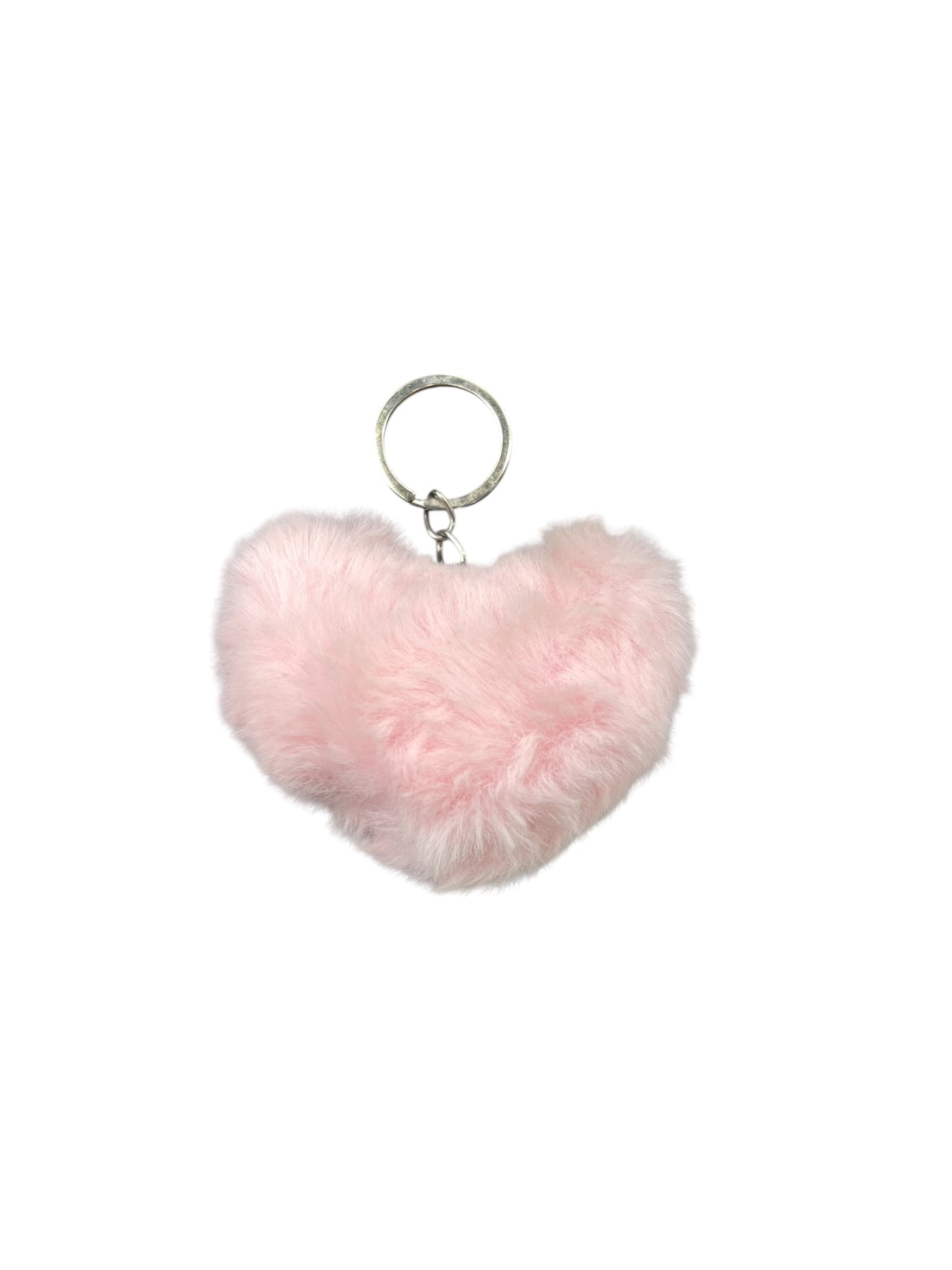 BIGMAN Soft Fuzzy Heart Keychain