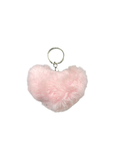 BIGMAN Soft Fuzzy Heart Keychain