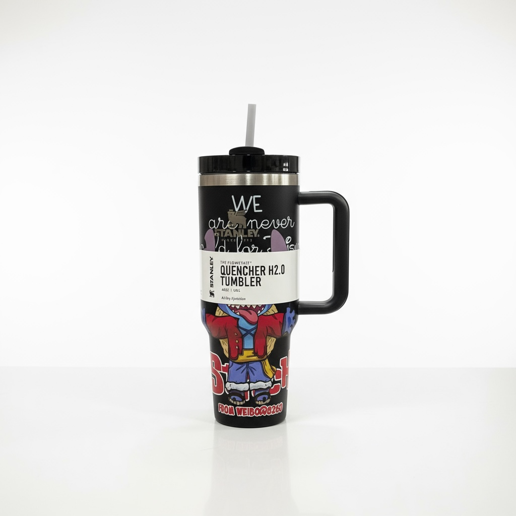 BIGMAN Streetwear Black Stanley Tumbler 40oz