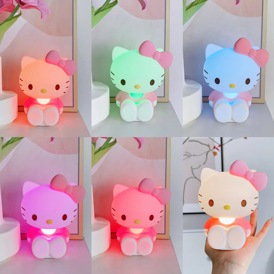 BIGMAN Hello Kitty Mini Silicon Touchable Lamp For Kids