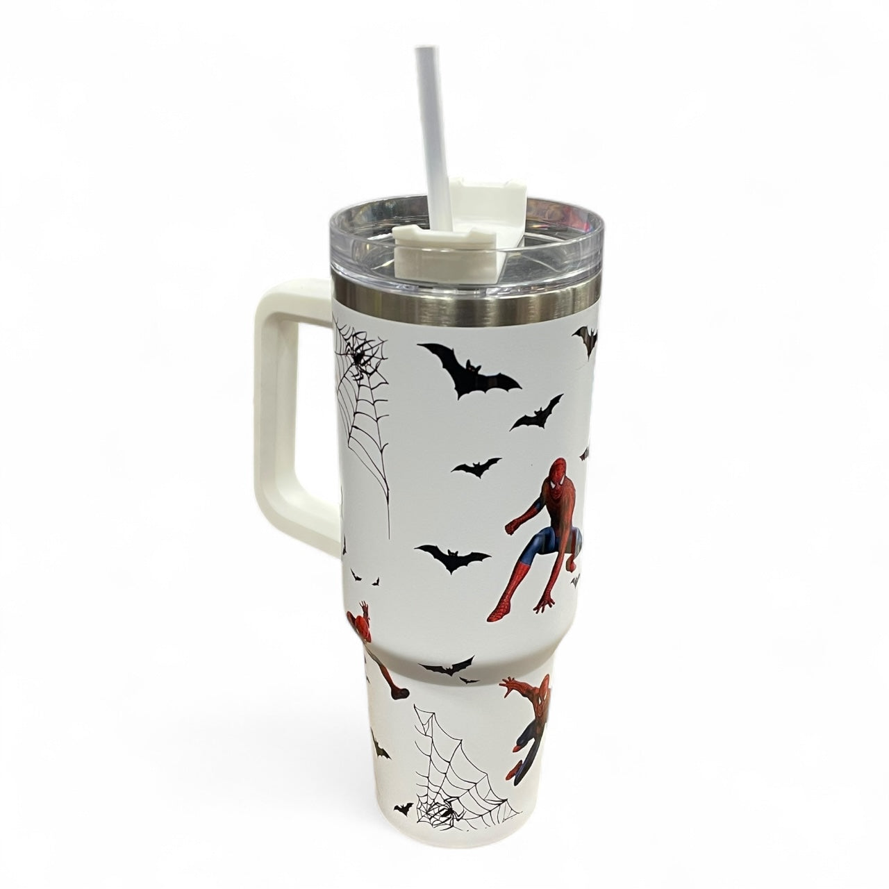 BIGMAN Marvel Spider-Man White Edition Stanley Tumbler 40oz
