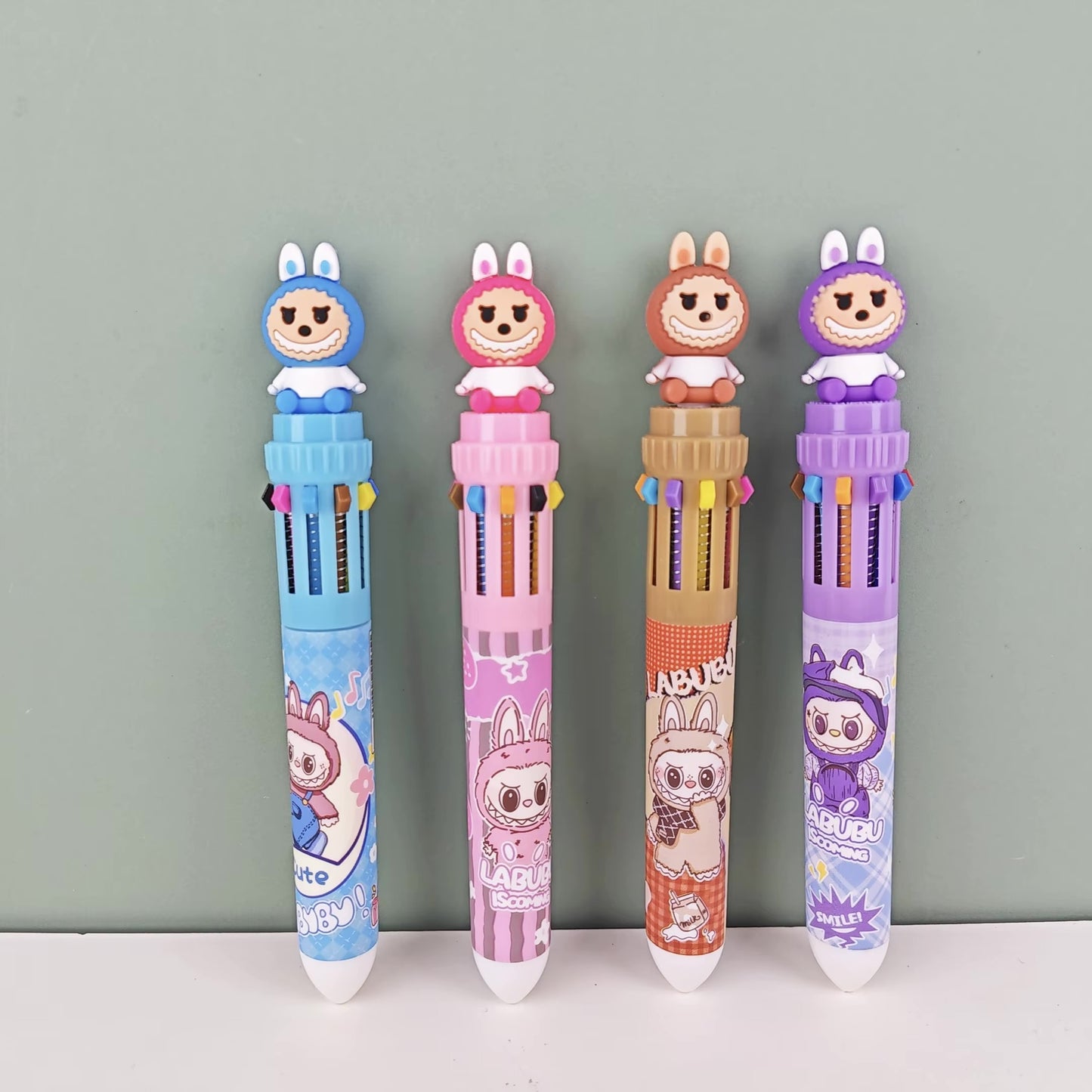 BIGMAN Labubu 10-in-1 Multi-Color Gel Pen