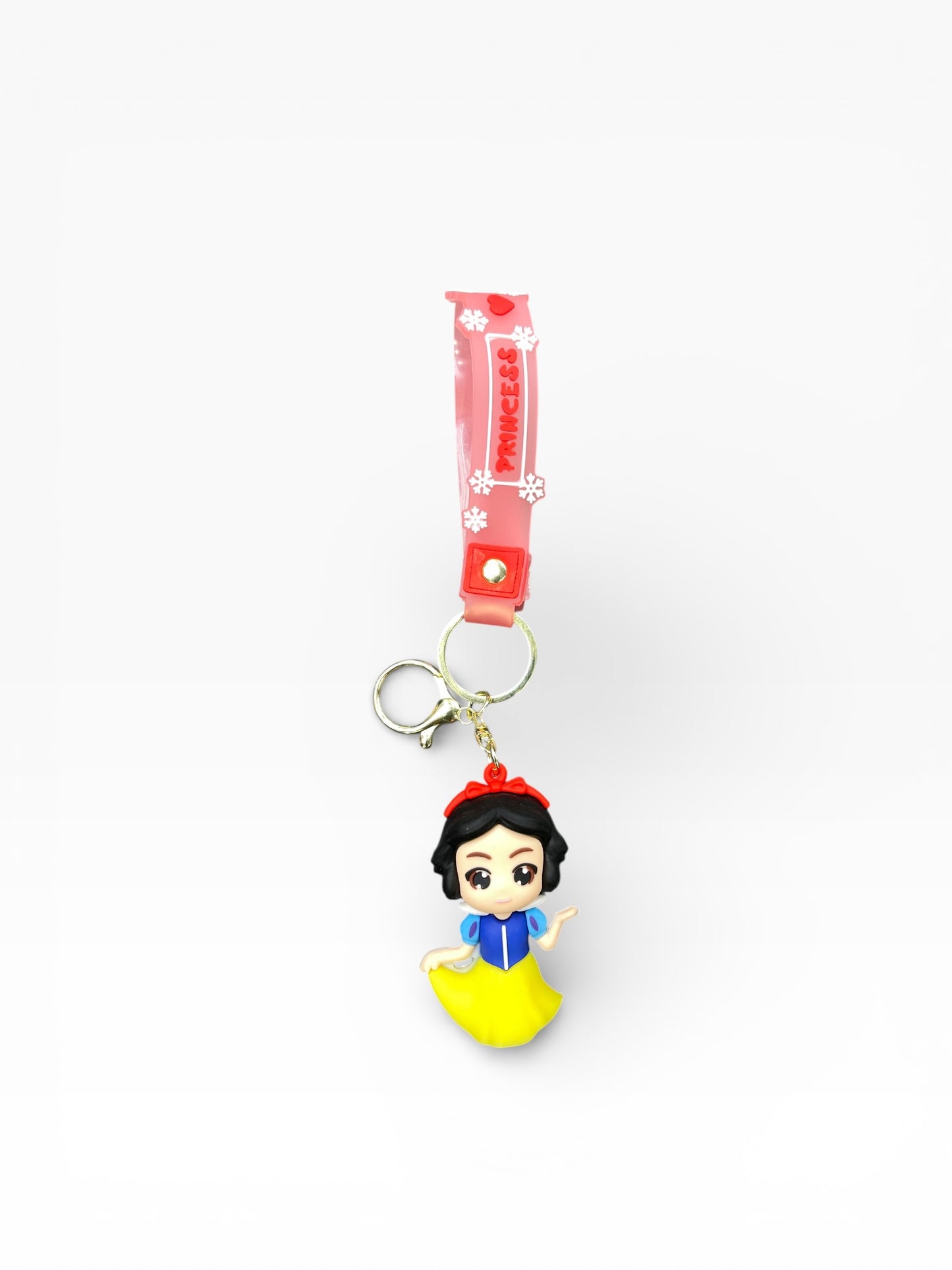BIGMAN Little Disney Princess 3D Silicone keychain