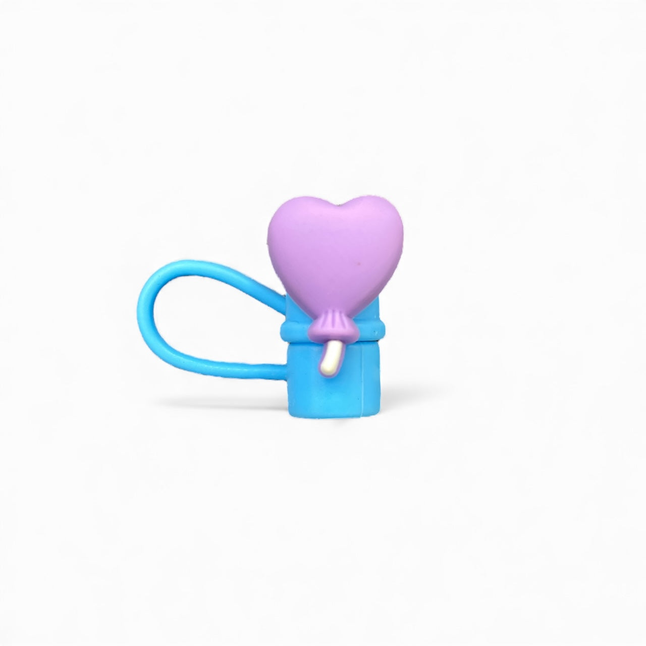 Ballon Style Silicon Straw Topper