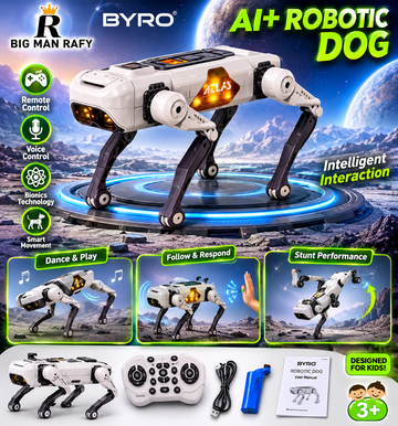 BYRO AI+ Robotic Dog – Smart Interactive Robot Puppy with Voice & Remote Control