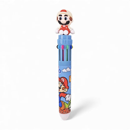 BIGMAN Mario Characters 10-in-1 Multi-Color Gel Pen