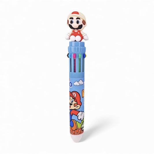 BIGMAN Mario Characters 10-in-1 Multi-Color Gel Pen