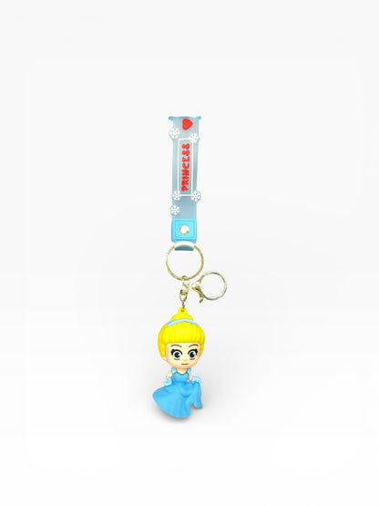 BIGMAN Little Disney Princess 3D Silicone keychain