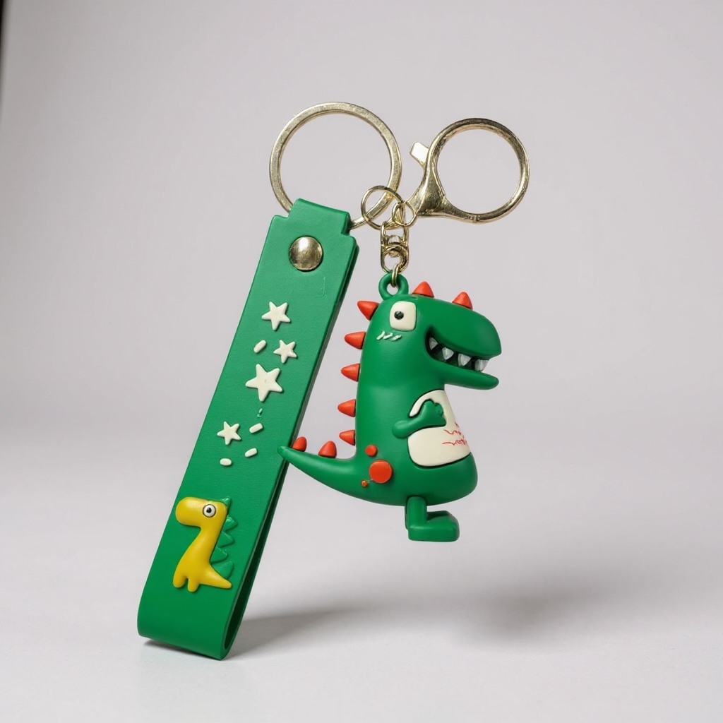 BIGMAN Dino Hard Silicon Coated Keychain
