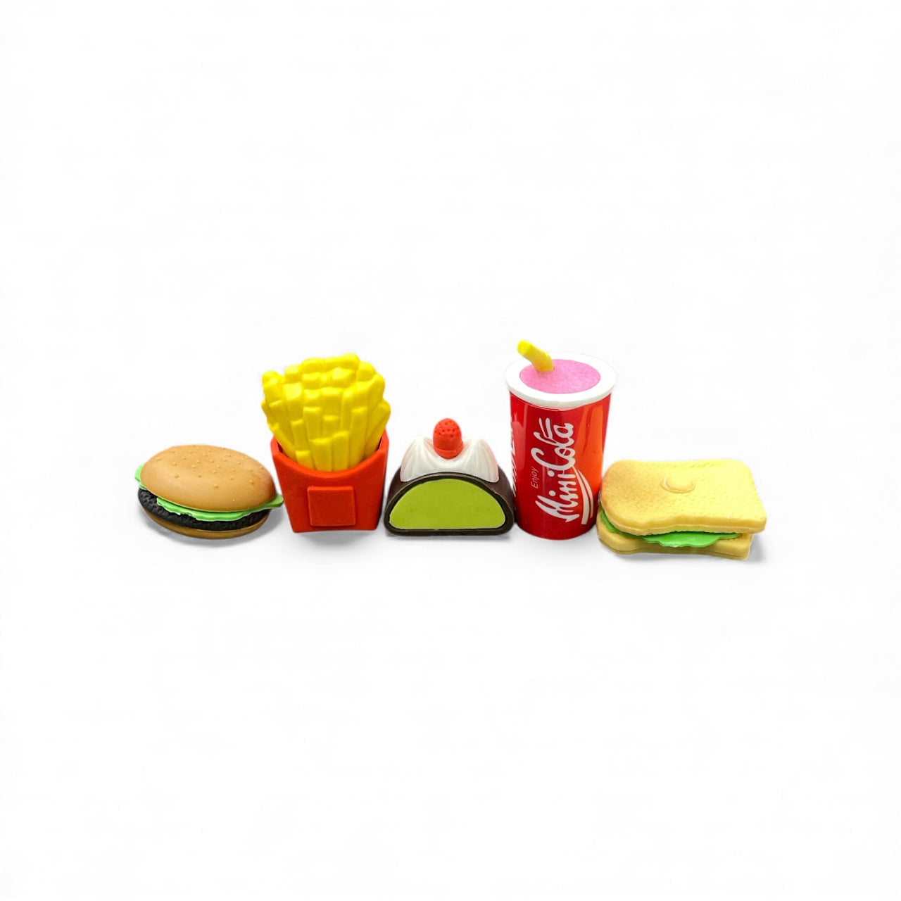 BIGMAN Tiny Erasers Pack 4 Piece Fun Eraser Box