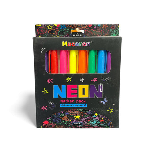 BIGMAN Macaron Neon Shimmery Color Marker Set Of 8