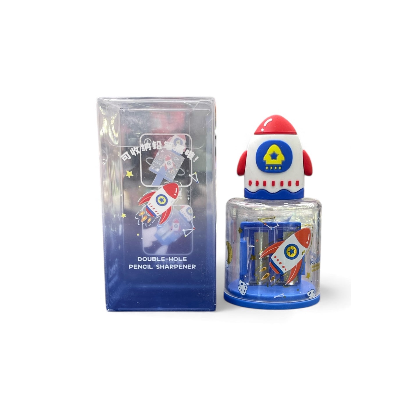 BIGMAN Rocket Space Dual-Hole pencil Sharpener