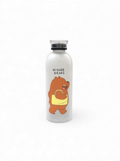 We Babe Bears Frosted Water Bottle with Straw 850ml