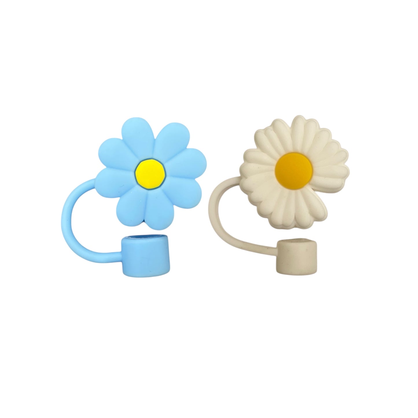 Sunflower Style Silicon Straw Topper