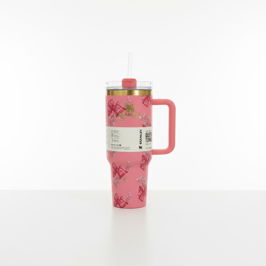 BIGMAN Bow Blossom Stanley Quencher Tumbler 40oz