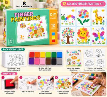 BIG MAN RAFY DIY Finger Painting Kit for Kids
