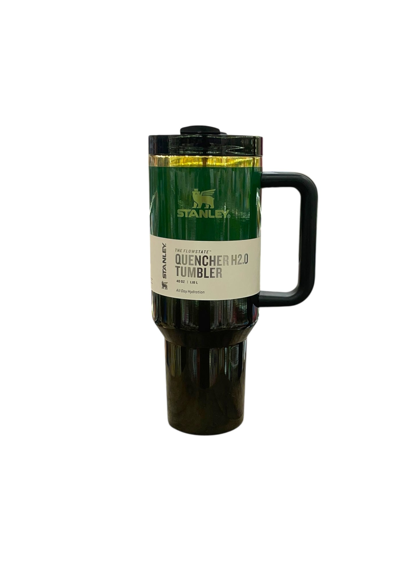 BIGMAN Green & Black Gradient Stanley Quencher Tumbler 40oz