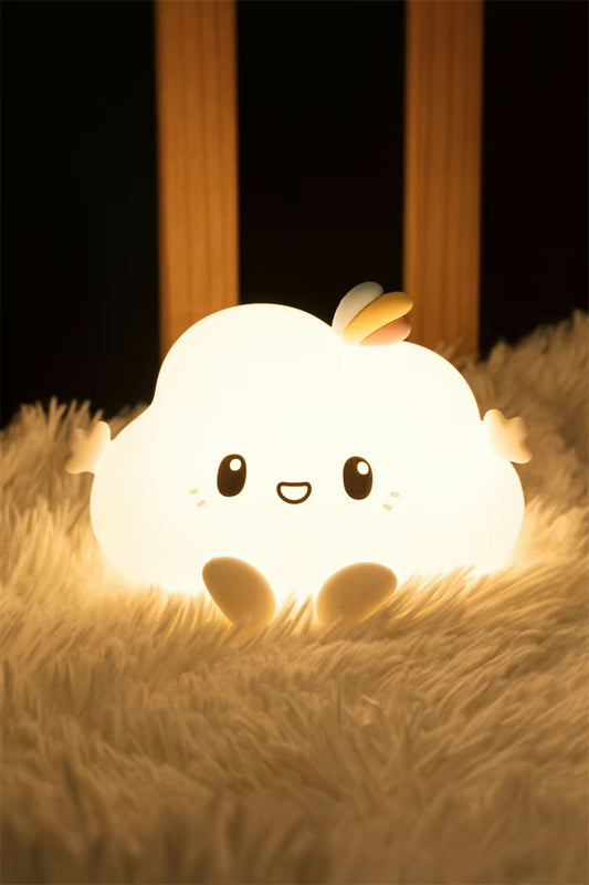 BIGMAN Mini Silicone Novelty Cloud Touchable Lamp For Kids
