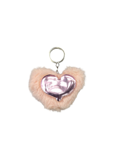 BIGMAN Soft Fuzzy Heart Keychain