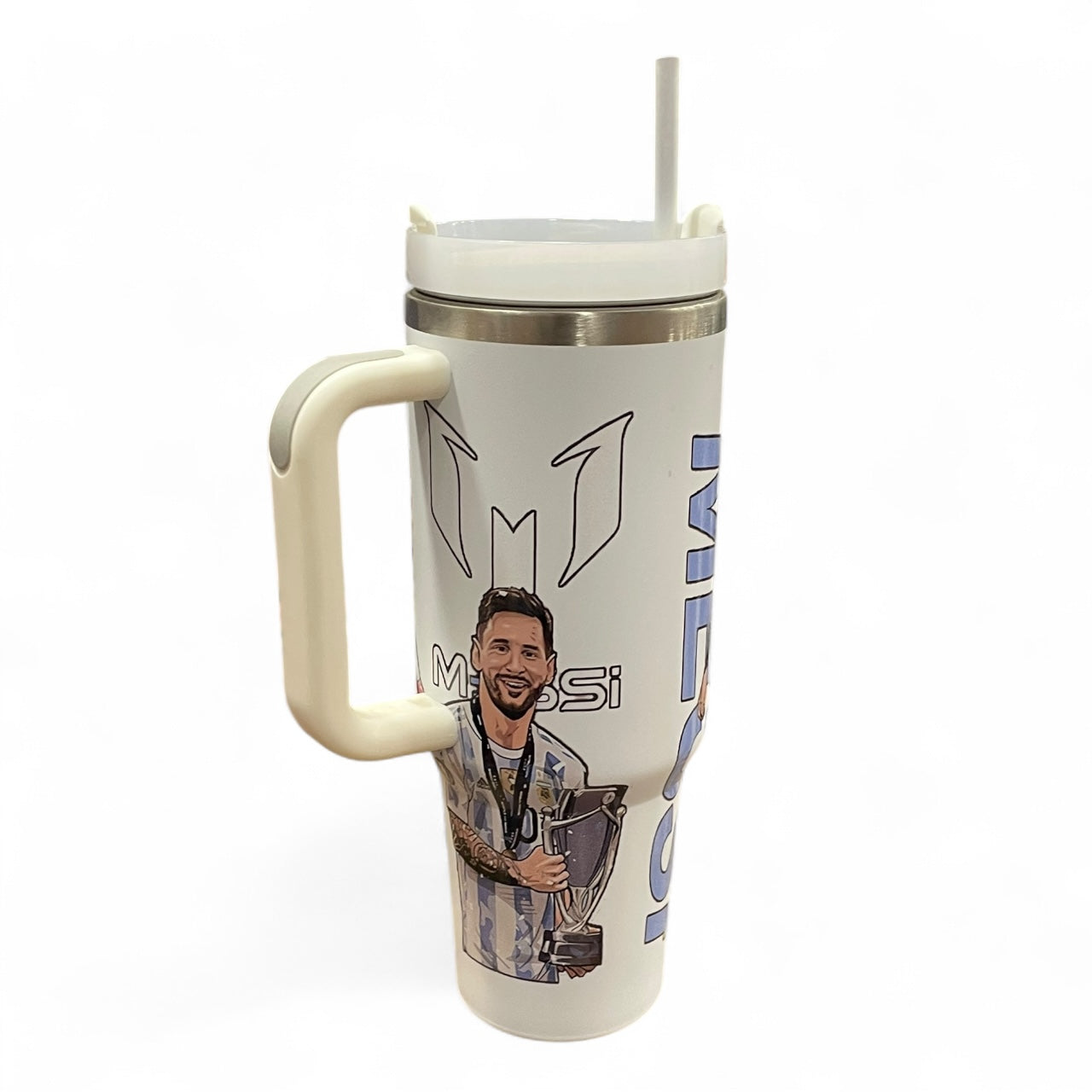 BIGMAN Lionel Messi White Edition Stanley Tumbler 40oz