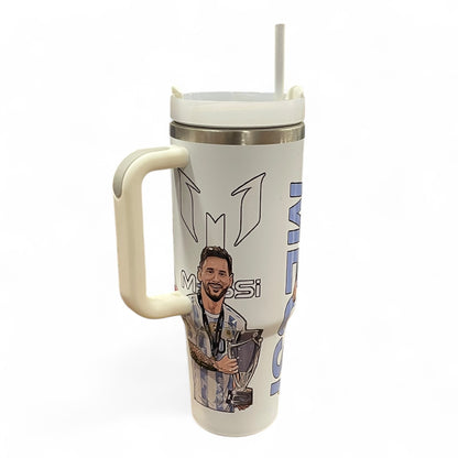 BIGMAN Lionel Messi White Edition Stanley Tumbler 40oz