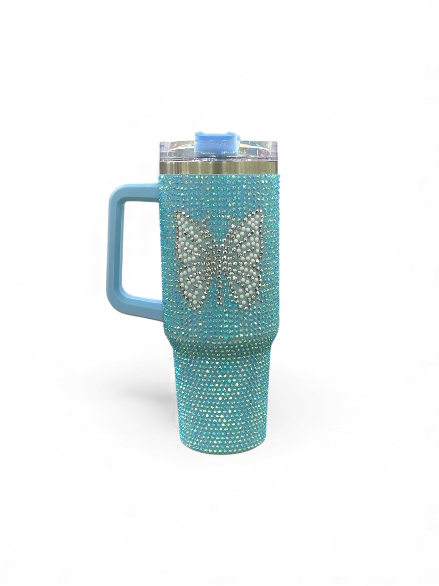 BIGMAN Luxury Rhinestone Butterfly Crystal Edition Tumbler 40oz