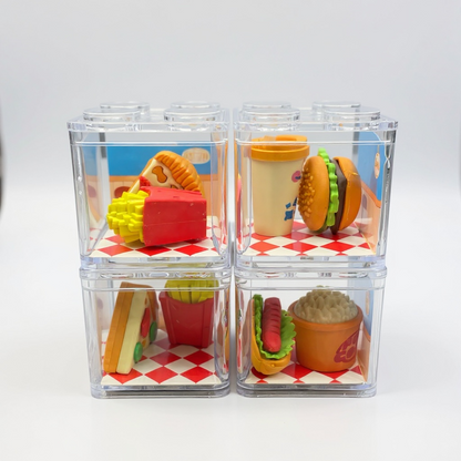 BIGMAN Mini Fast Food Erasers Set