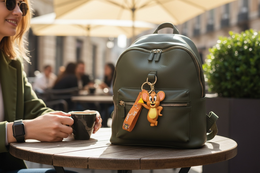 BIGMAN Tom & Jerry Hard Silicone Coated Keychain