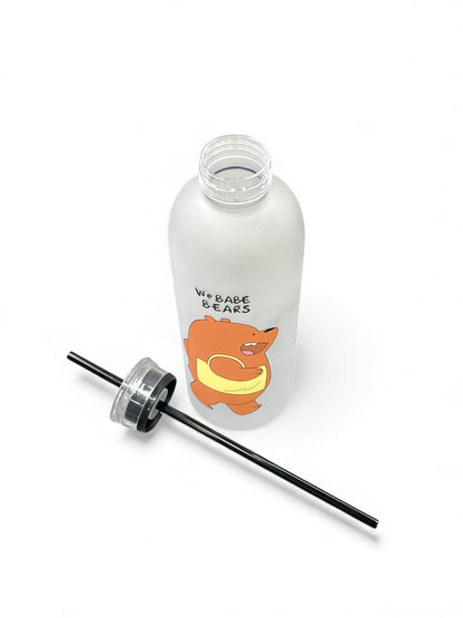 We Babe Bears Frosted Water Bottle with Straw 850ml