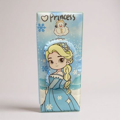 BIGMAN Frozen Elsa 3D Princess Magnetic Double-Sided Pencil Box