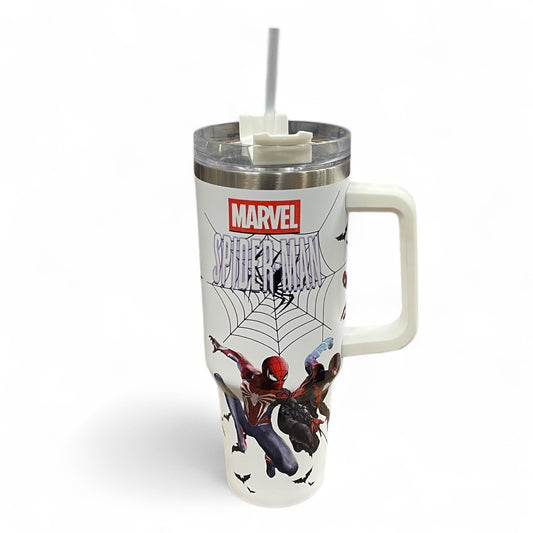 BIGMAN Marvel Spider-Man White Edition Stanley Tumbler 40oz
