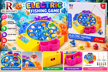 Electric Magnetic Fishing Game for Kids
