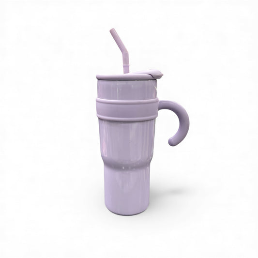 BIGMAN Purple Insulated Travel Tumbler 40oz With Straw