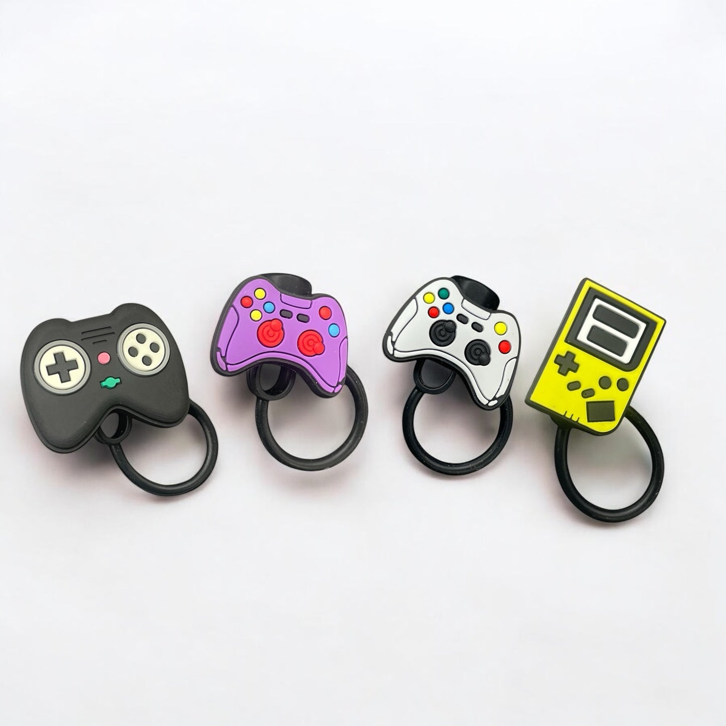 Gaming Controller Style Silicon Straw Topper
