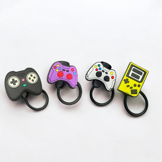 Gaming Controller Style Silicon Straw Topper