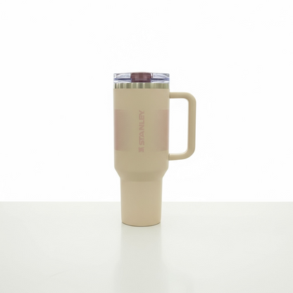 BIGMAN Latte Beige Stanley Flip Straw Tumbler 40oz