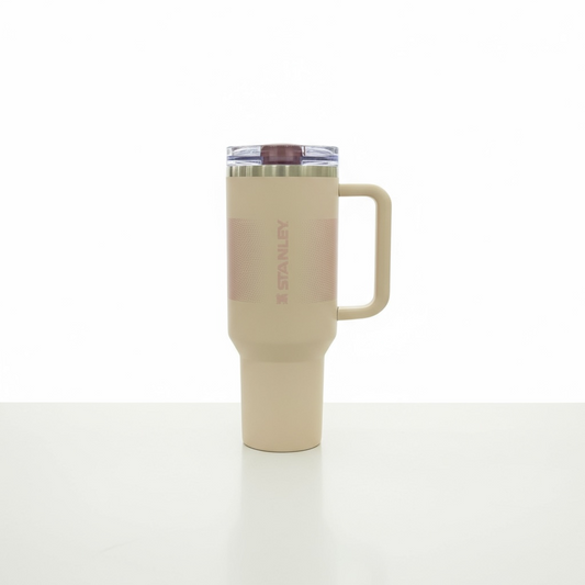 BIGMAN Latte Beige Stanley Flip Straw Tumbler 40oz
