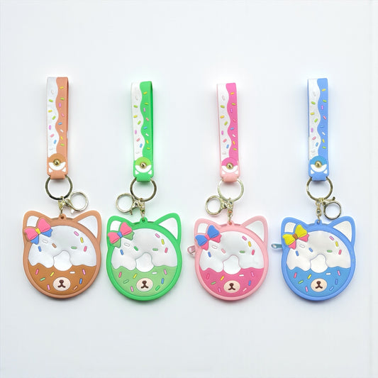 Bigman Hello Kitty Mini Zipper pouch Soft Silicon Keychain