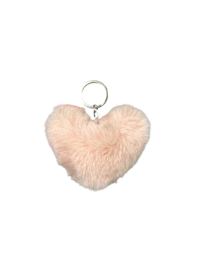 BIGMAN Soft Fuzzy Heart Keychain