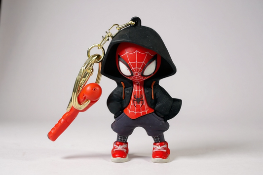 BIGMAN Spider-Man Hard Silicone Coated Keychain