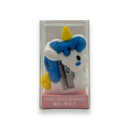 Unicorn and Rabbit Sharpener + Eraser