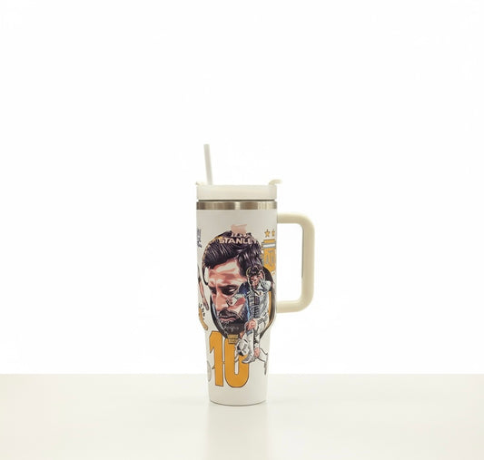 BIGMAN Lionel Messi White Edition Stanley Tumbler 40oz