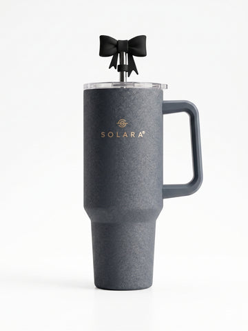 Bigman 40 oz Navy Blue Tumbler with Bow