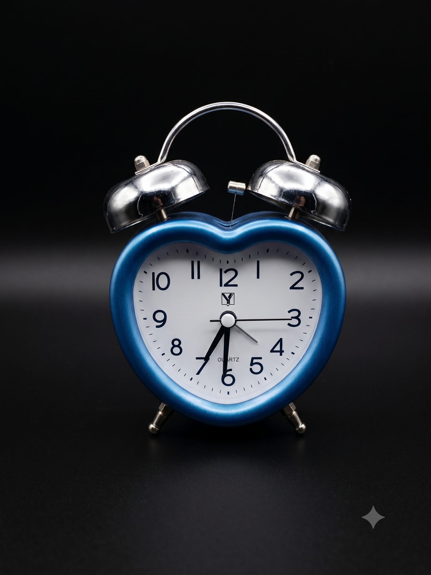 Bigman Heart Shaped Twin Bell Alarm Clock