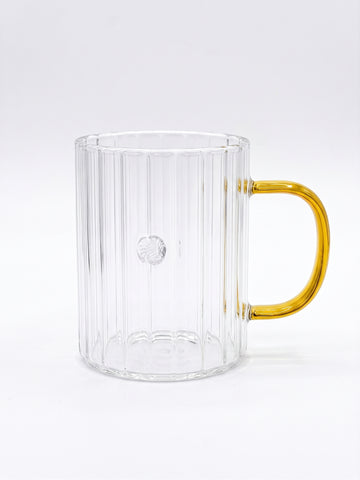 Bigman Vintage Ribbed Borosilicate Glass Mug